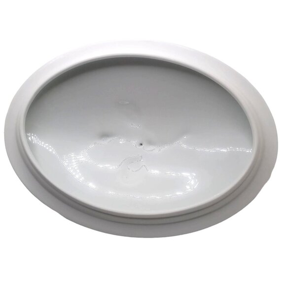 Oscar De La Renta Fine China White Oval Covered Dish Rose Lid Tureen Server Dish - Picture 7 of 14